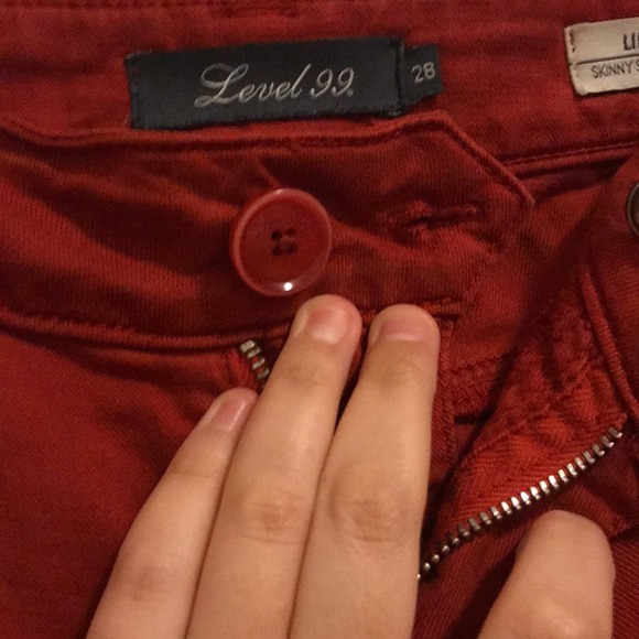 Red Level 99 pants - Picture 2 of 4